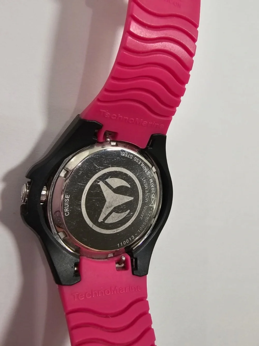 Authentic TechnoMarine Cruise 110013 Watch - Includes Pink & Black Straps + Box